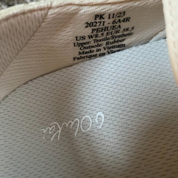 Olukai Womens 8.5 Pehuea Slip-On Shoes mesh: puka/white - Picture 6 of 6